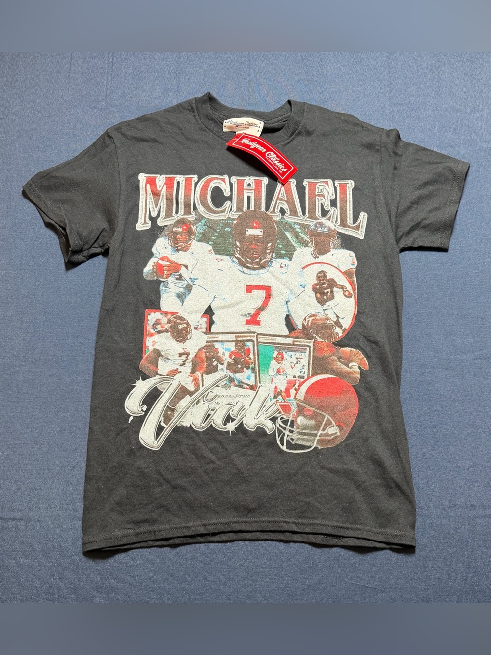 Cotton Small NWT Headgear Classics Michael Vick Graphic Tee Shirt
